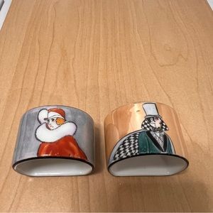 1920’s hand painted napkin rings